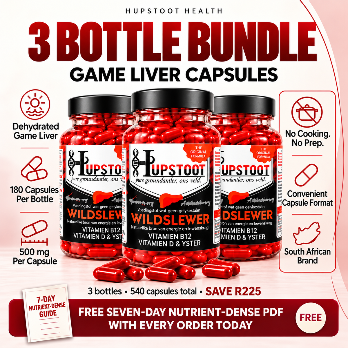 Hupstoot Game Liver – 3 Bottle Bundle